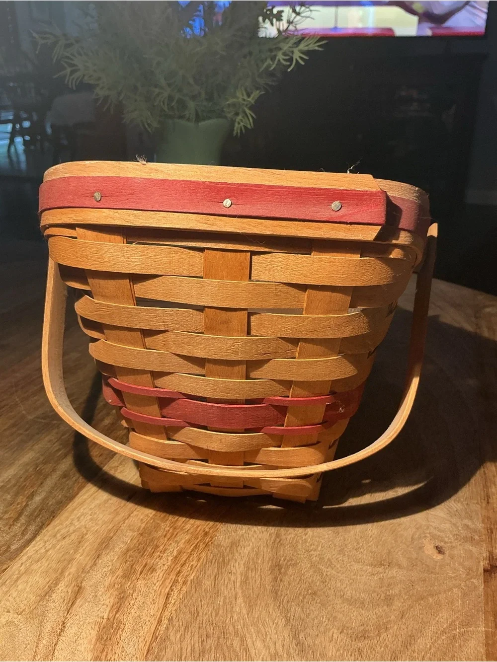 LONGABERGER Basket 1991 Christmas Collection YULETIDE TRADITIONS Liner Protector